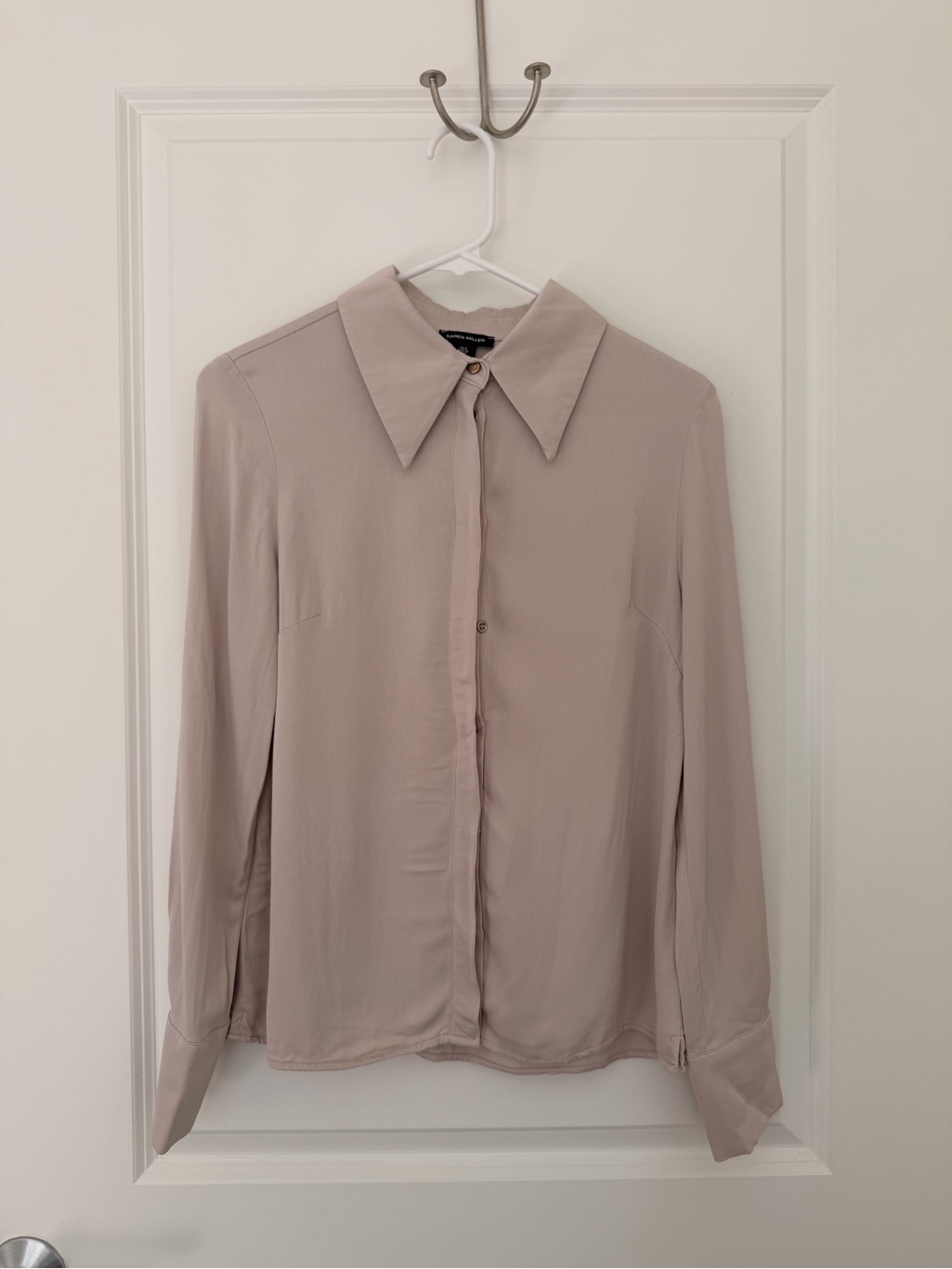 Karen Millen Dusty Rose Button-Down Shirt